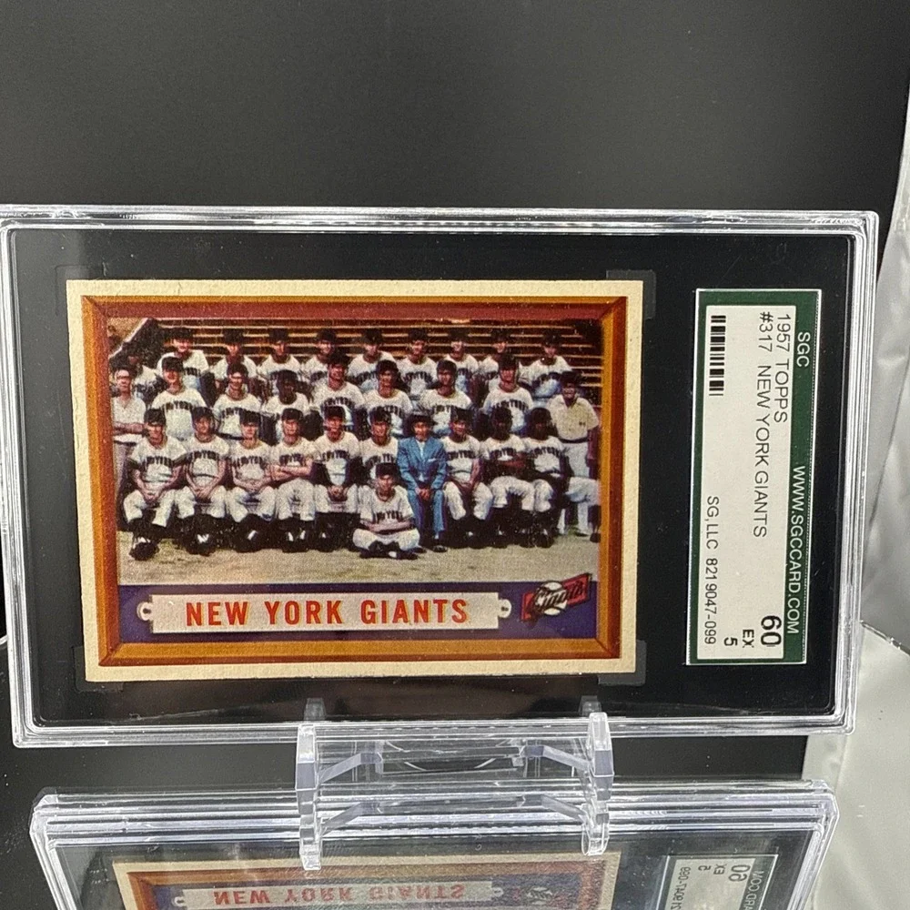1957 Topps New York Giants Team #317 PSA 6 EX-MT